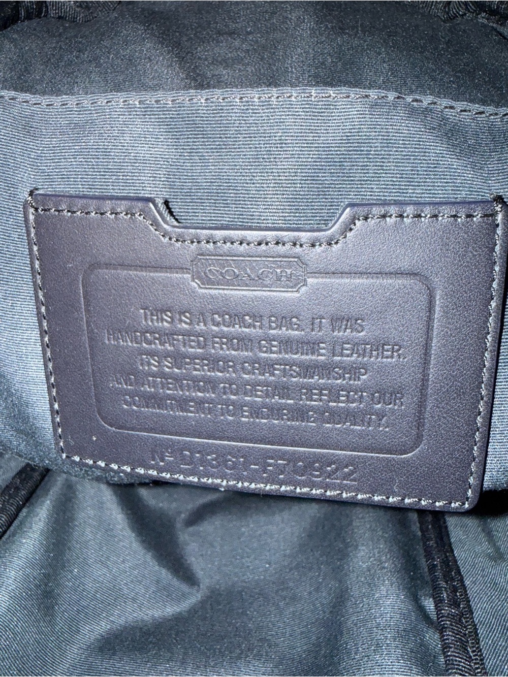 Coach Camden Convertible Sling Bag Navy & Black